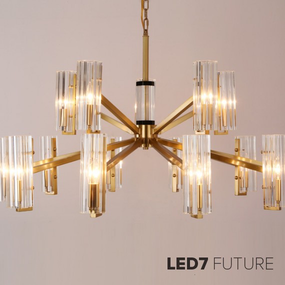 Ritz - Glass Tube Chandelier